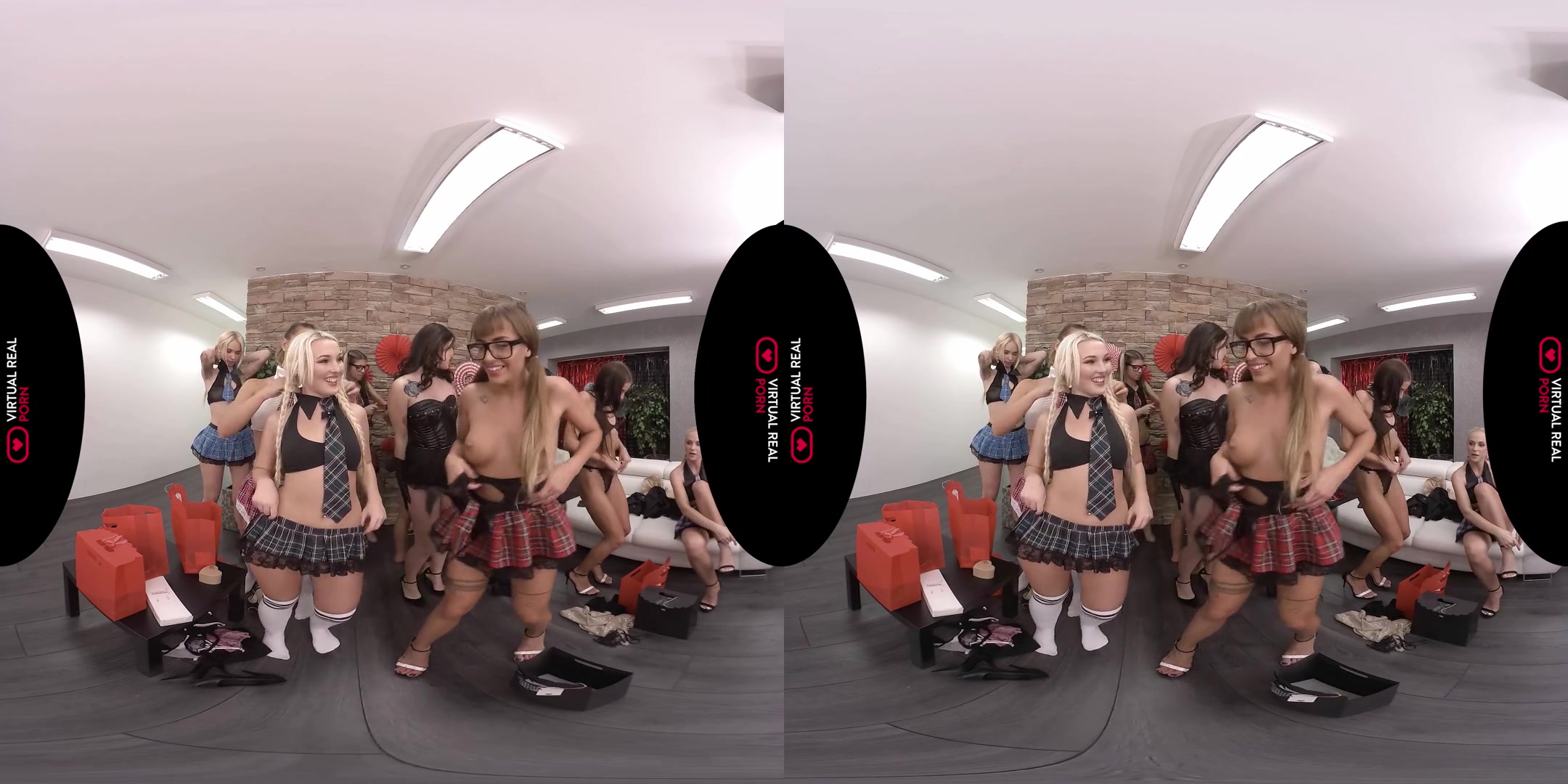 Misha Cross & Lovita Fate & Naomi Bennet & Silvia Dellai & Nicols & Eveline Dellai & Anna Thorne in 12 Girls of Christmas - VirtualRealPorn