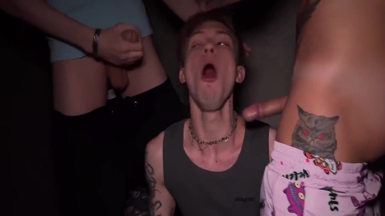Gangbang - Tattooed Twink Serves Cocky Guys And Stepdad, Getting Rough And Hard Fucking - 590 11 Min - Max Gen, Ethan Lestray And Oliver Strelly