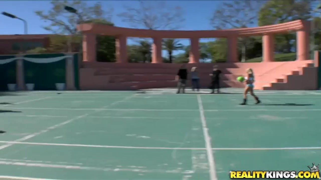 Some crazy and hot bitches getting naked and naughty outdoors