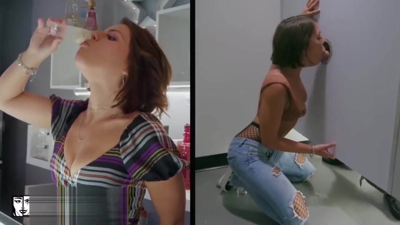 Look At Her Now - gloryhole slut Adriana Chechik suck in bathroom