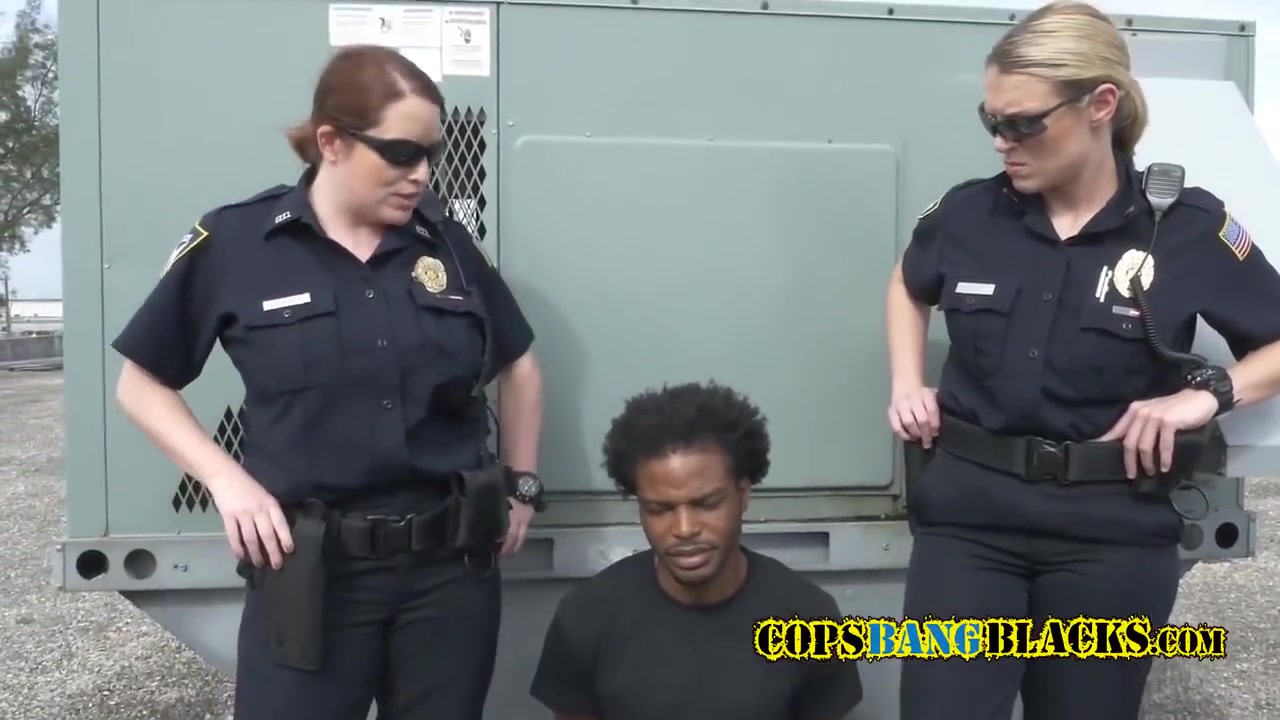Chubby Officers On Rooftop Make A Criminal Suspect Fuck