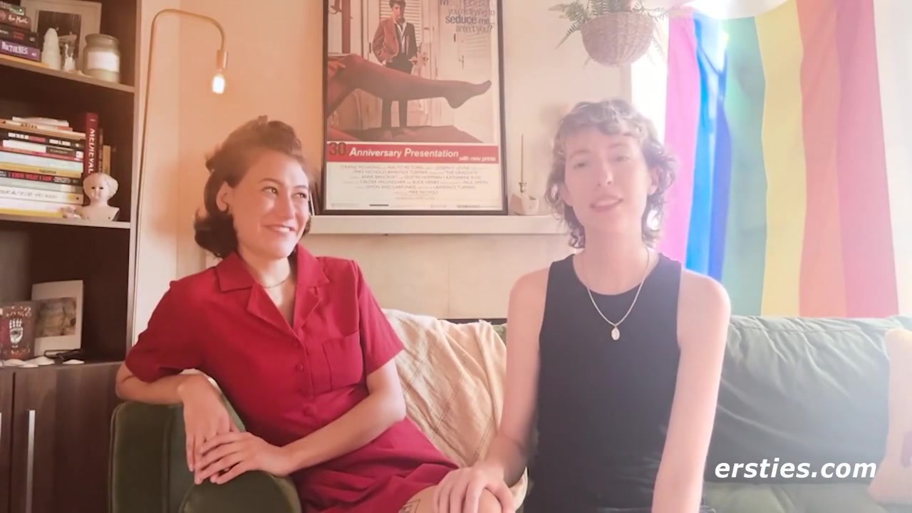 Sexy Lesbian Couple Get Intimate With Each Others Outside