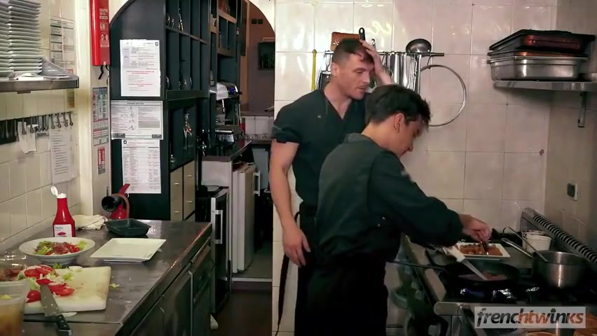 Kitchen traquenard En Cuisine - Big Dicks, Gabriel Lambert And Chris Loan