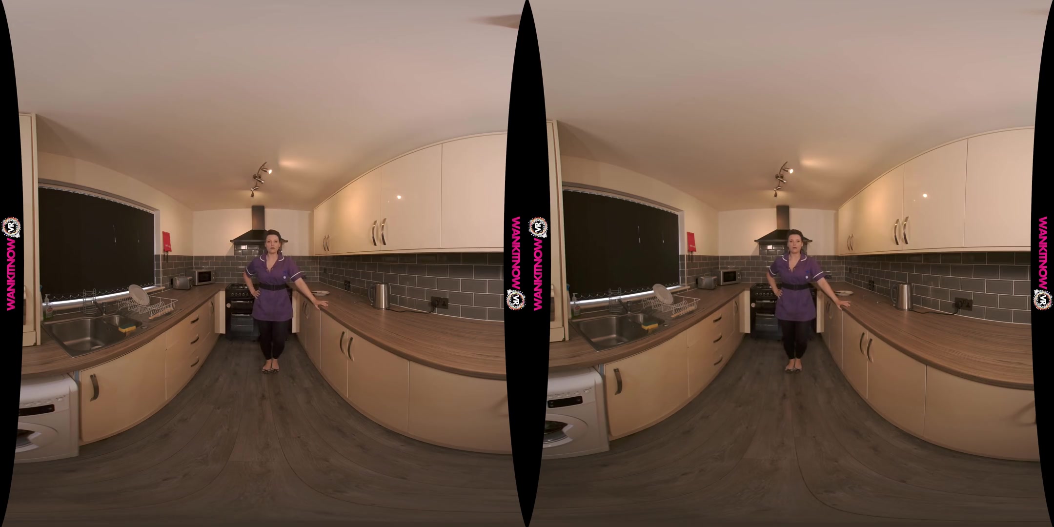 Extra Treatment - Big Tits British MILF Solo in the Kitchen