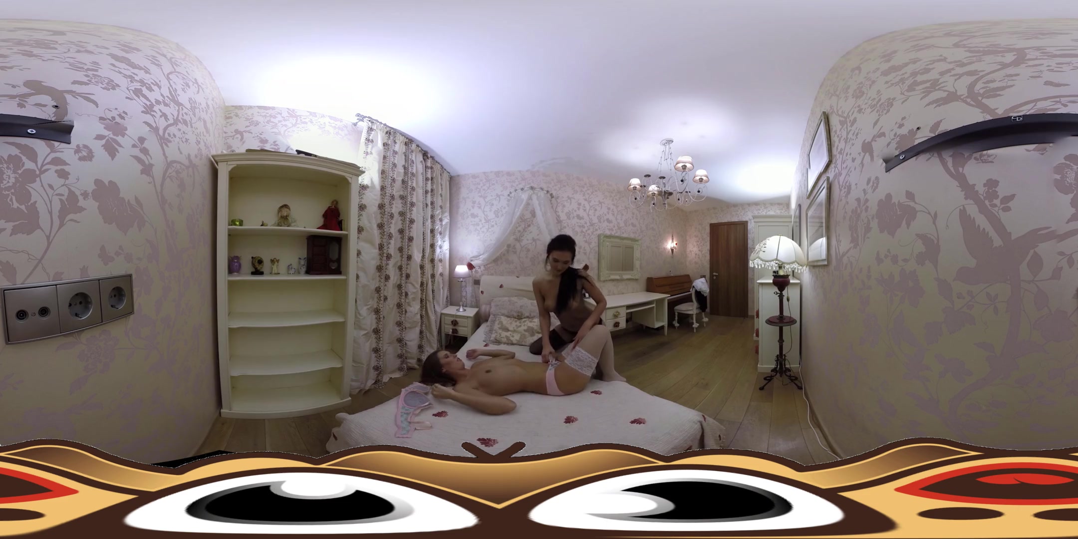 Two Lesbian Girlfriends in an Oily Fingering Duo - VirtualPorn360