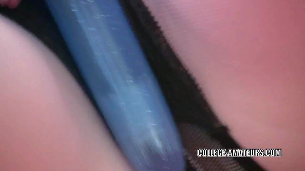 Horny college girl Lila Rose is fucking her sweet twat