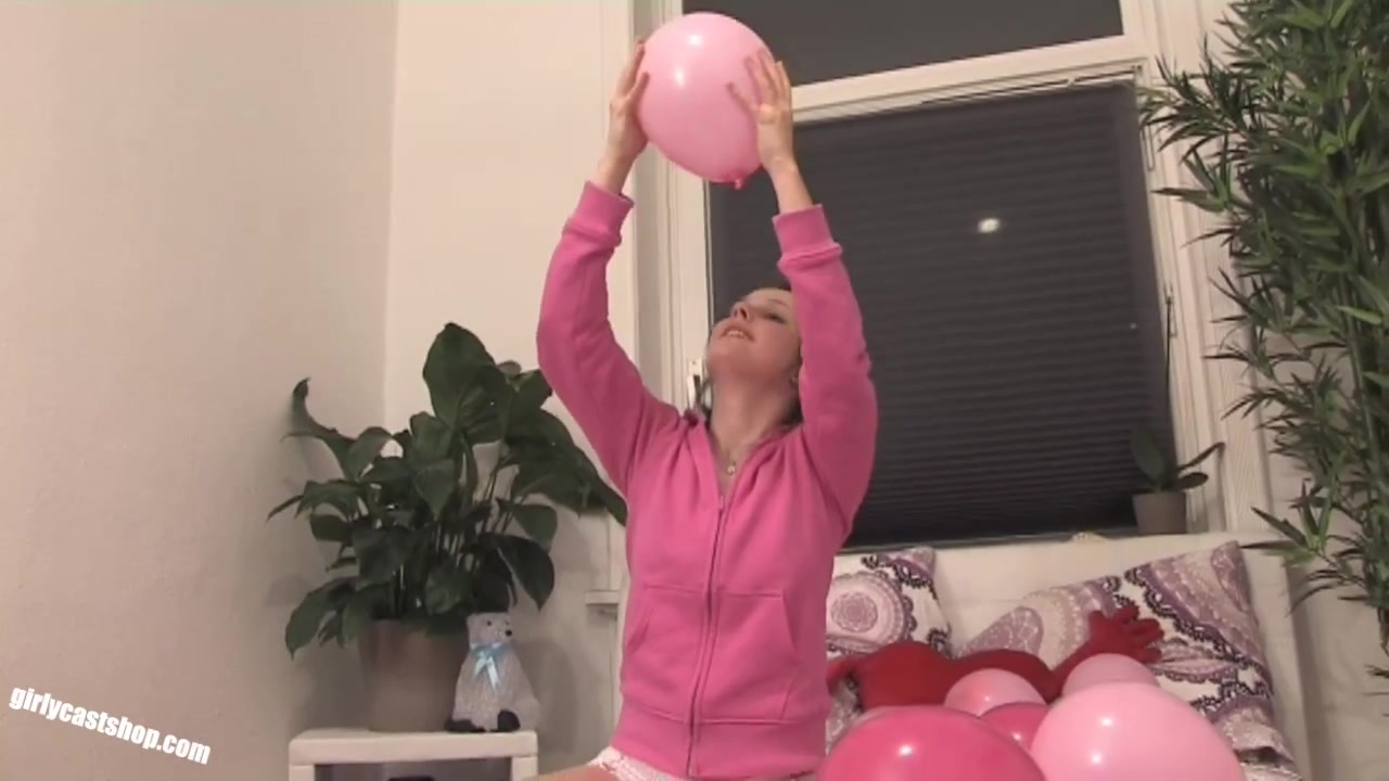 teen 18+ Jennin Plays With Balloons