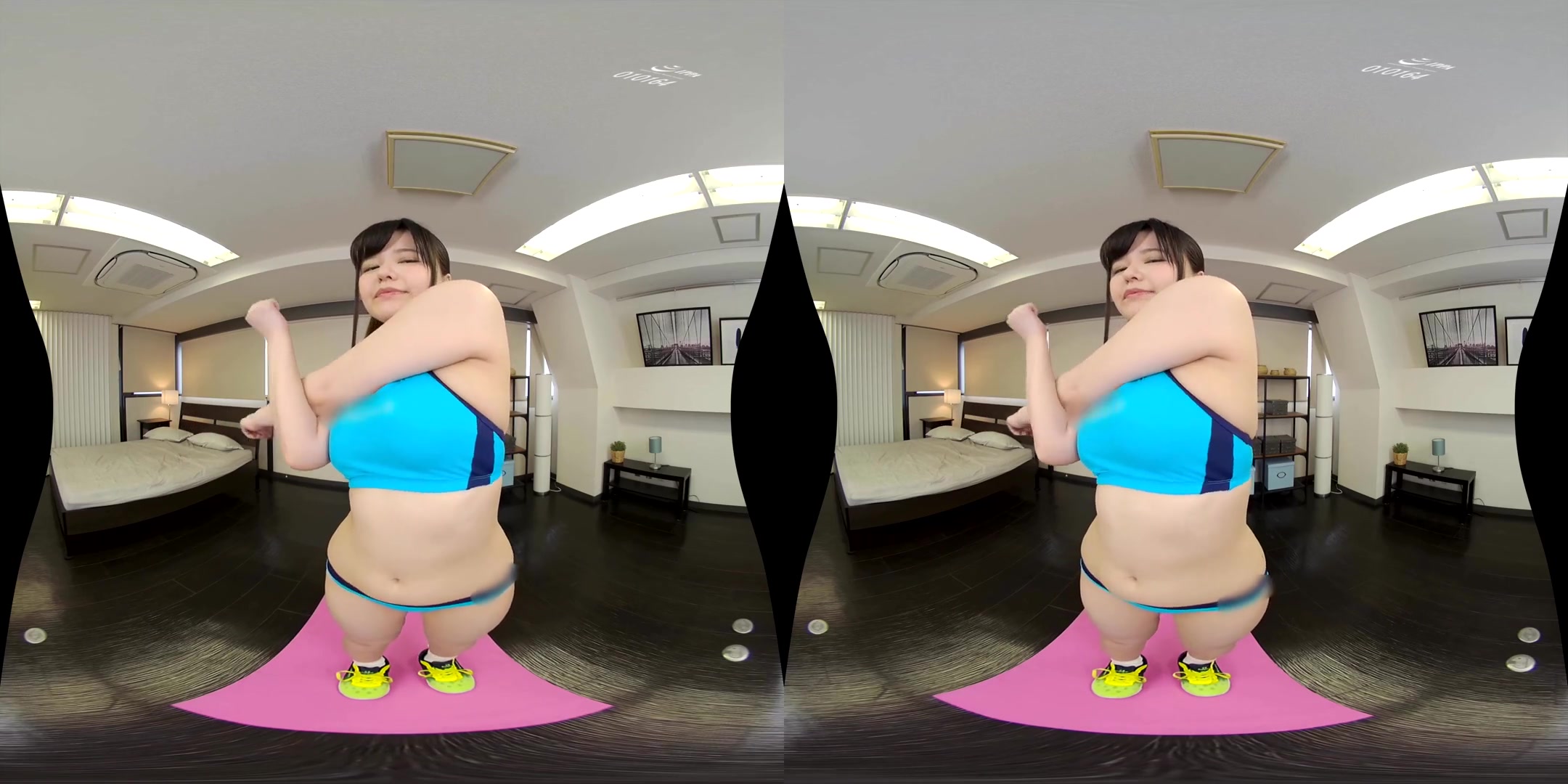 Sweaty Sex with Busty Beauty Rui 1 - Shaved Asian Gym Sex
