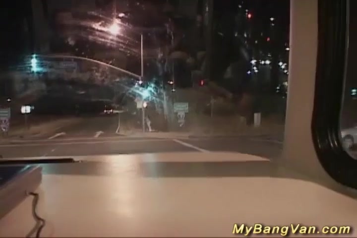 two chicks wild bang van gangbanged