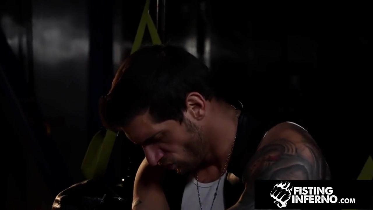 Horny Bottom, Johnny Ford And Ryan Sebastian In Mouth & Ass Dominated By Tatted Studs