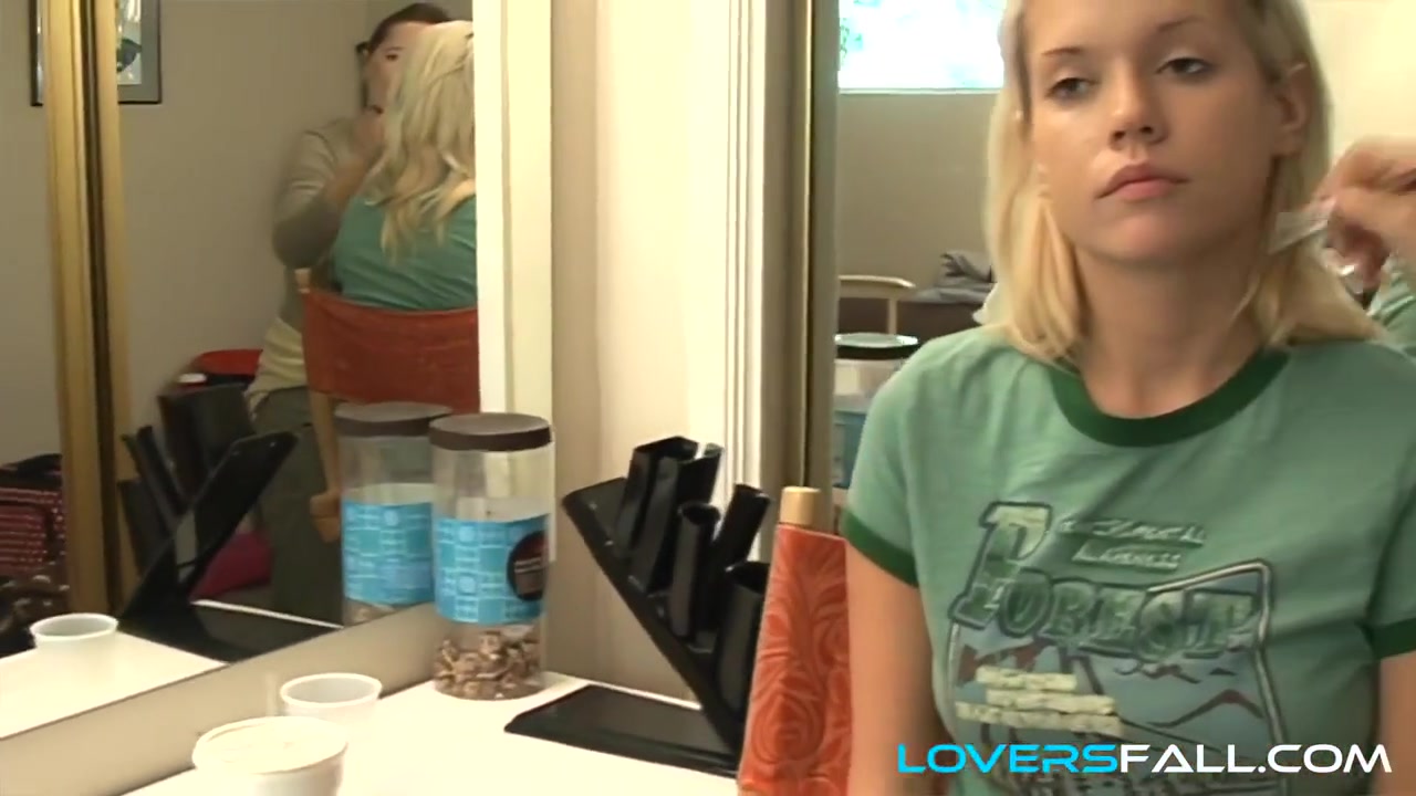Raunchy Blond Hair Girl Lingerie Teenage