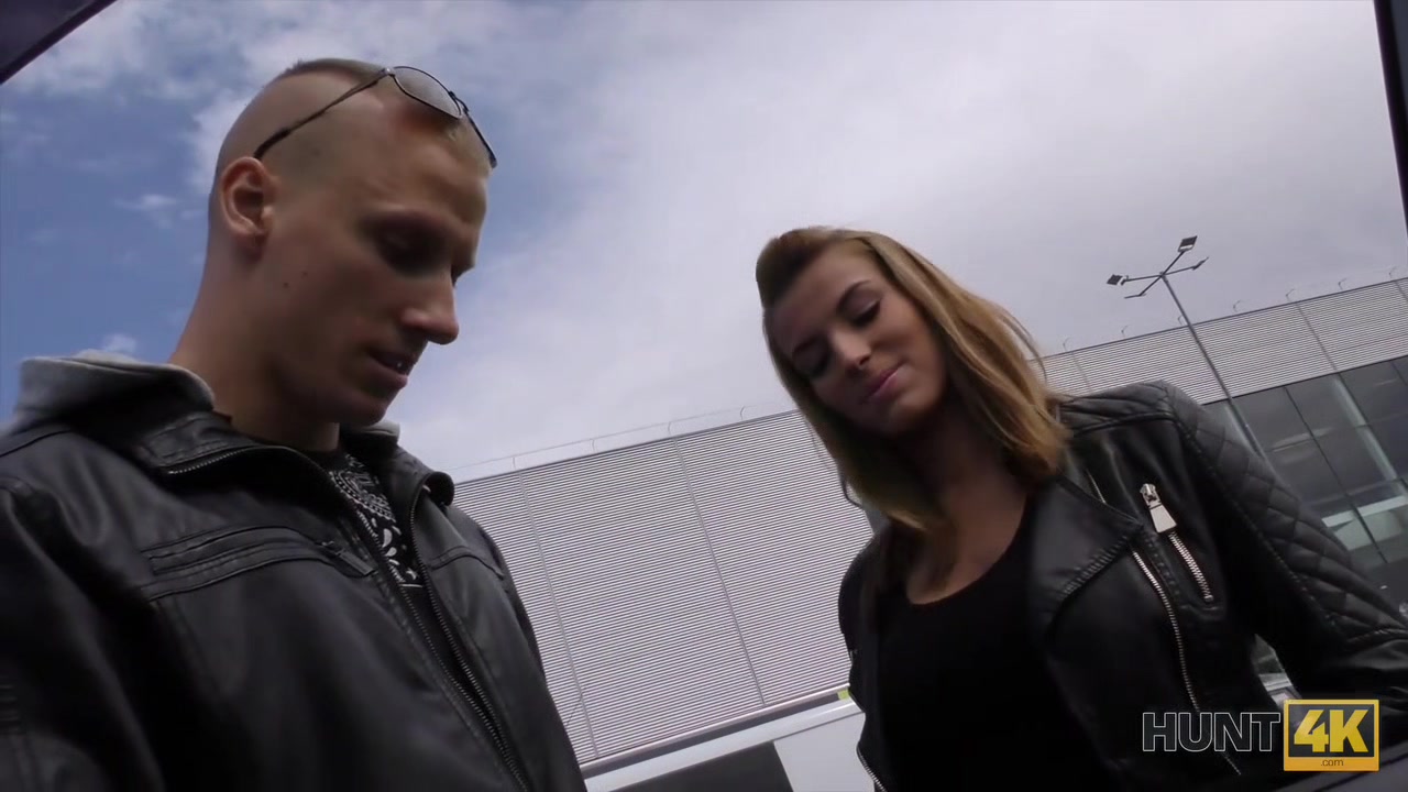 HUNT4K. Rich man paid a lot of money to get inside chick's bald twat