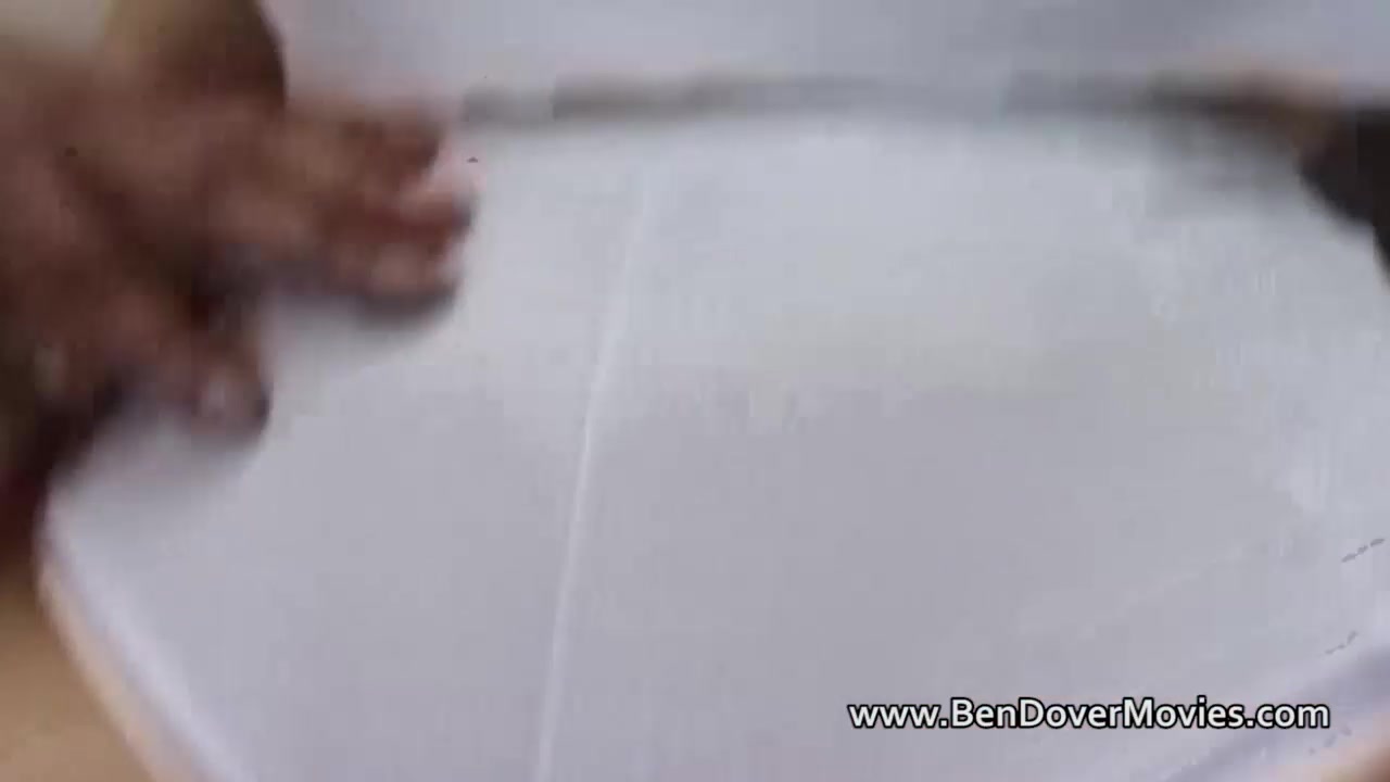 Large ass golden-haired in glasses arse drilled