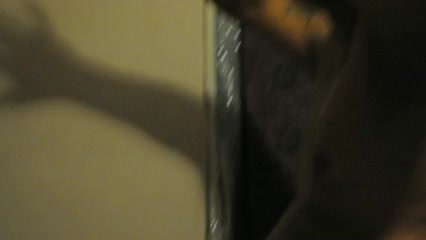 Homemade video of an Ebony worshiping her hubby's rod