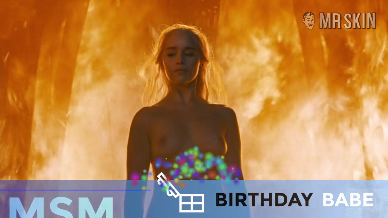 Sofia Boutella's Butt and Emilia Clarke's B-Day Suit - Mr.Skin