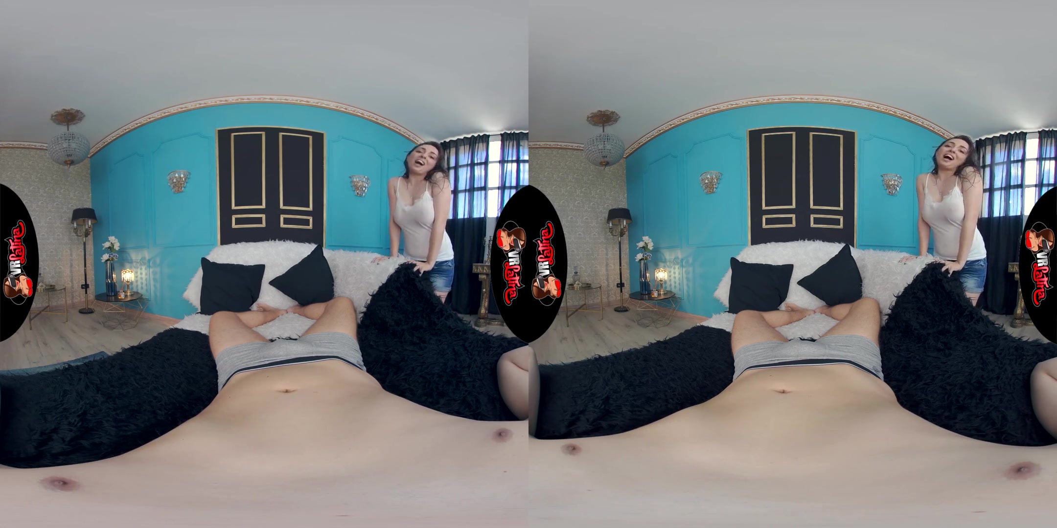 Wet T-Shirt Cumtest - Big Tits Latina Fuck you in Virtual Reality