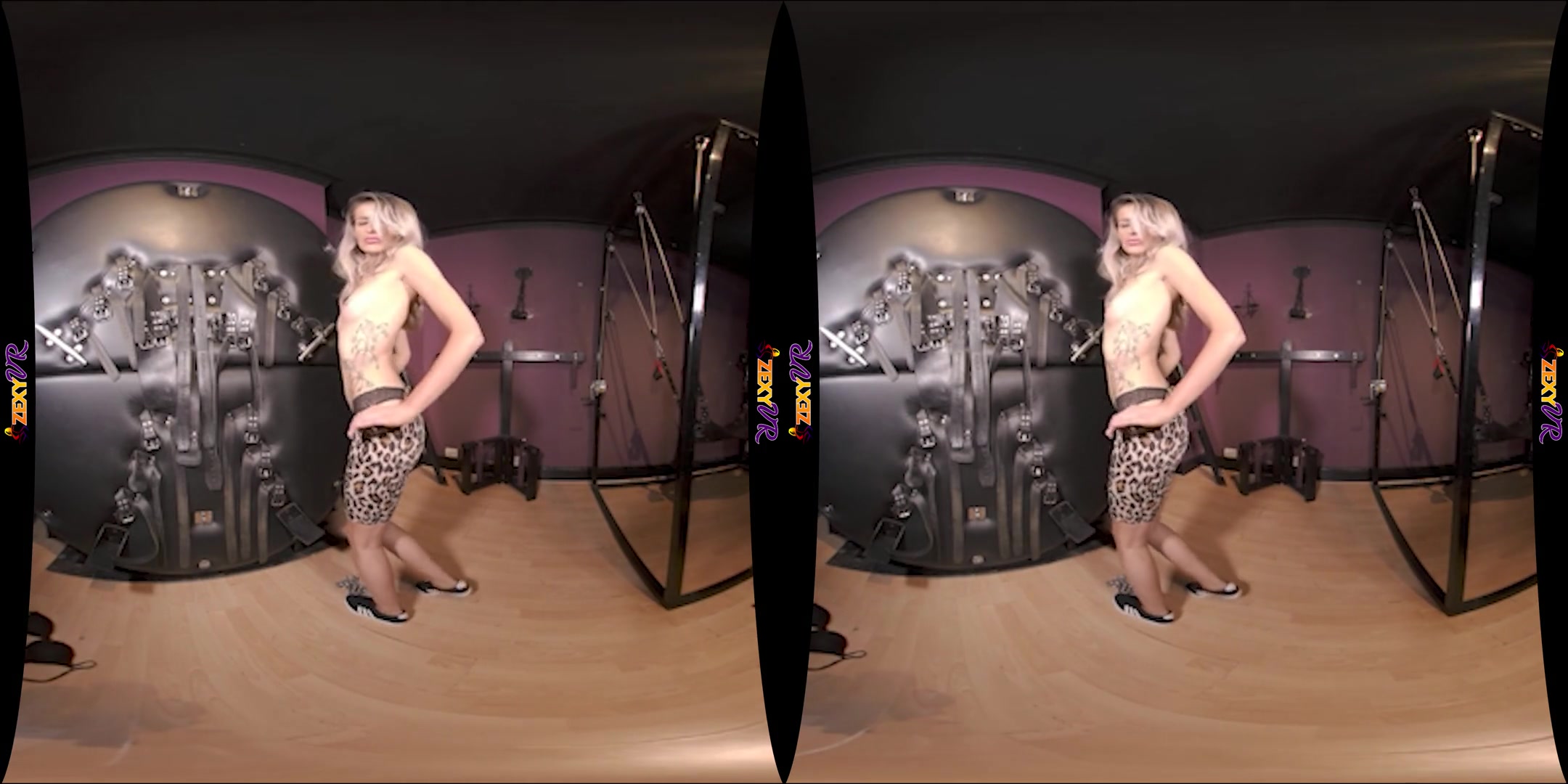Dungeon Deviant - Cute Blonde Stripping - SexLikeReal