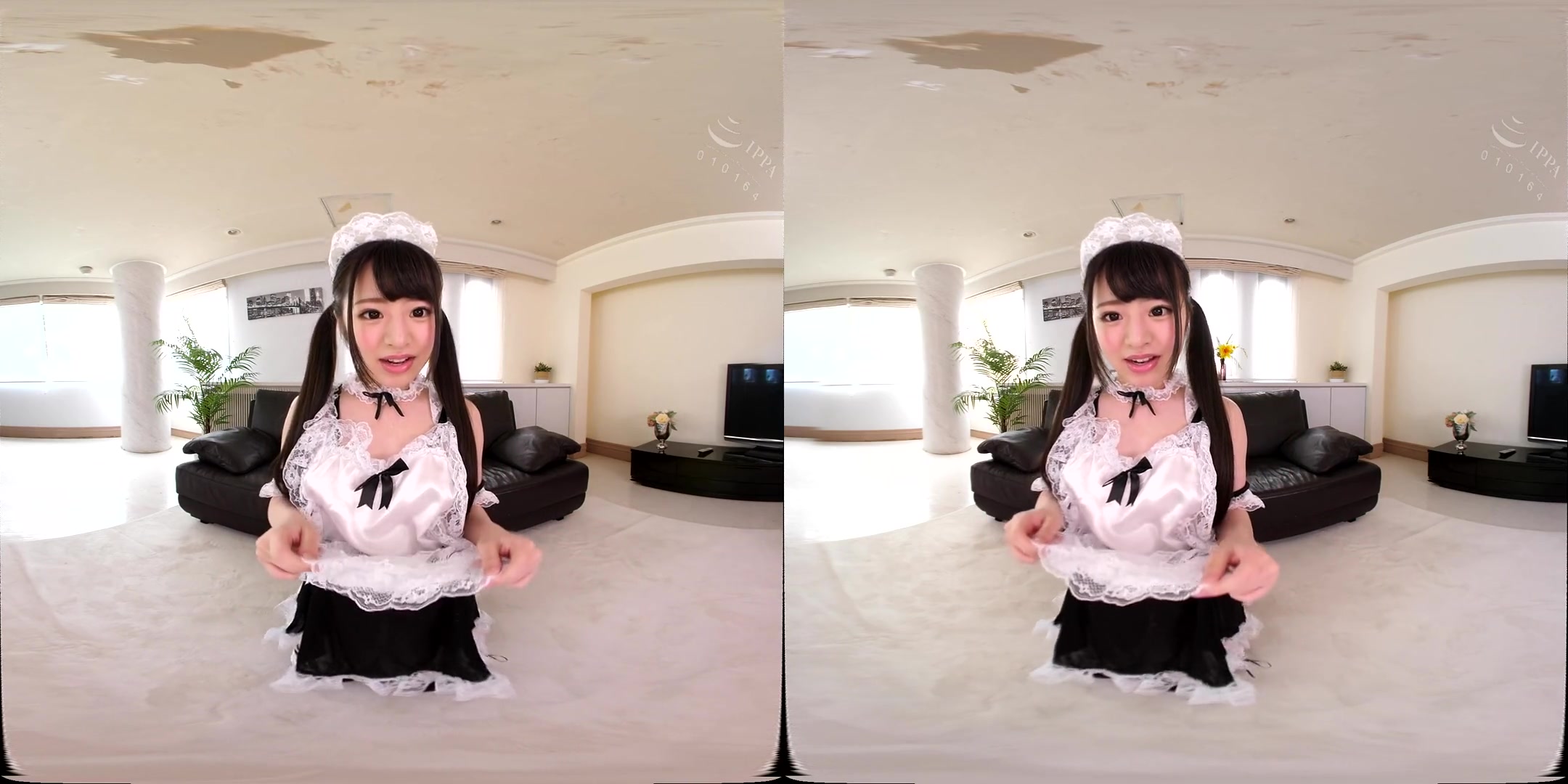 Shaved Maid Please fill my Tight Pussy! 1 - Asian Maid Uniform Blowjob Creampie