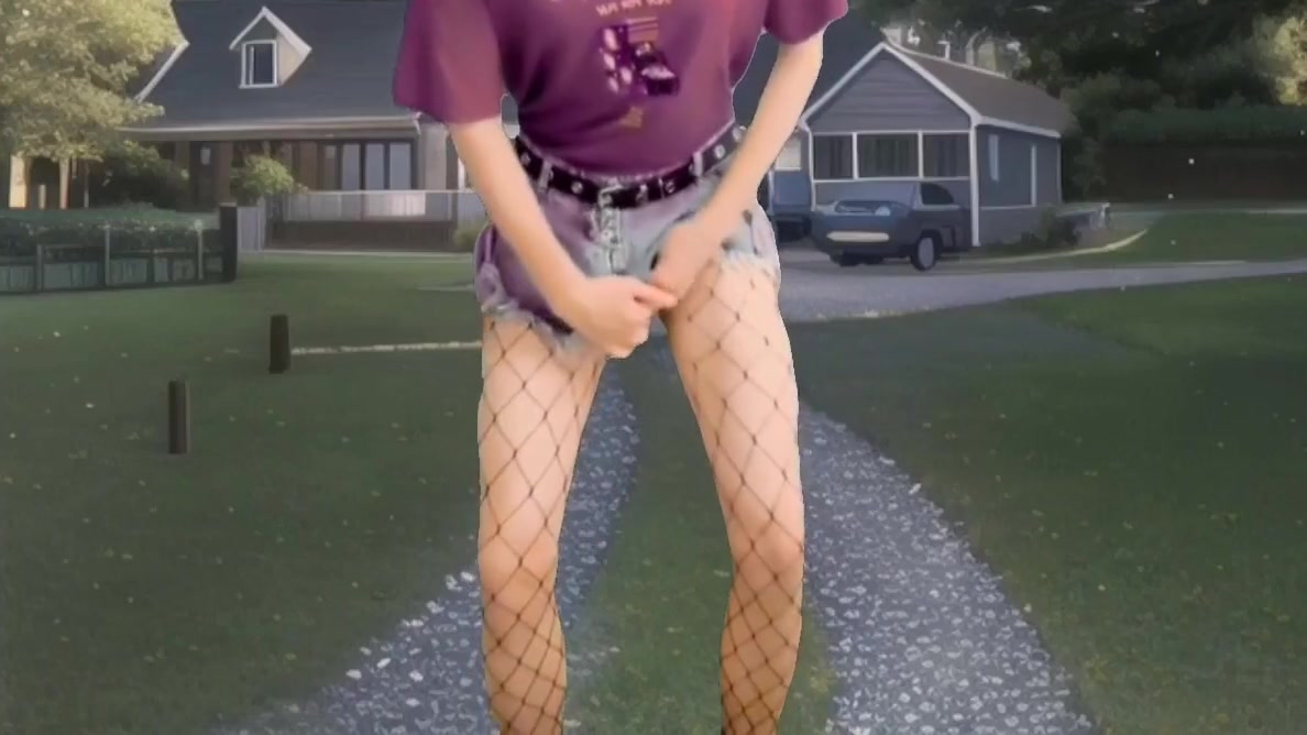 Cute Shemale Cumshot In The Garden Hot Jeans Shorts Sexy Tights Pretty Dick Masturbating In Fron Of The Neighbors