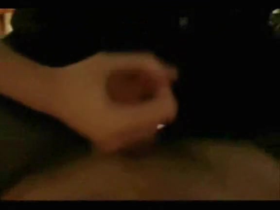 Busty chick in sexy black outfit gives handjob and rides on a willy