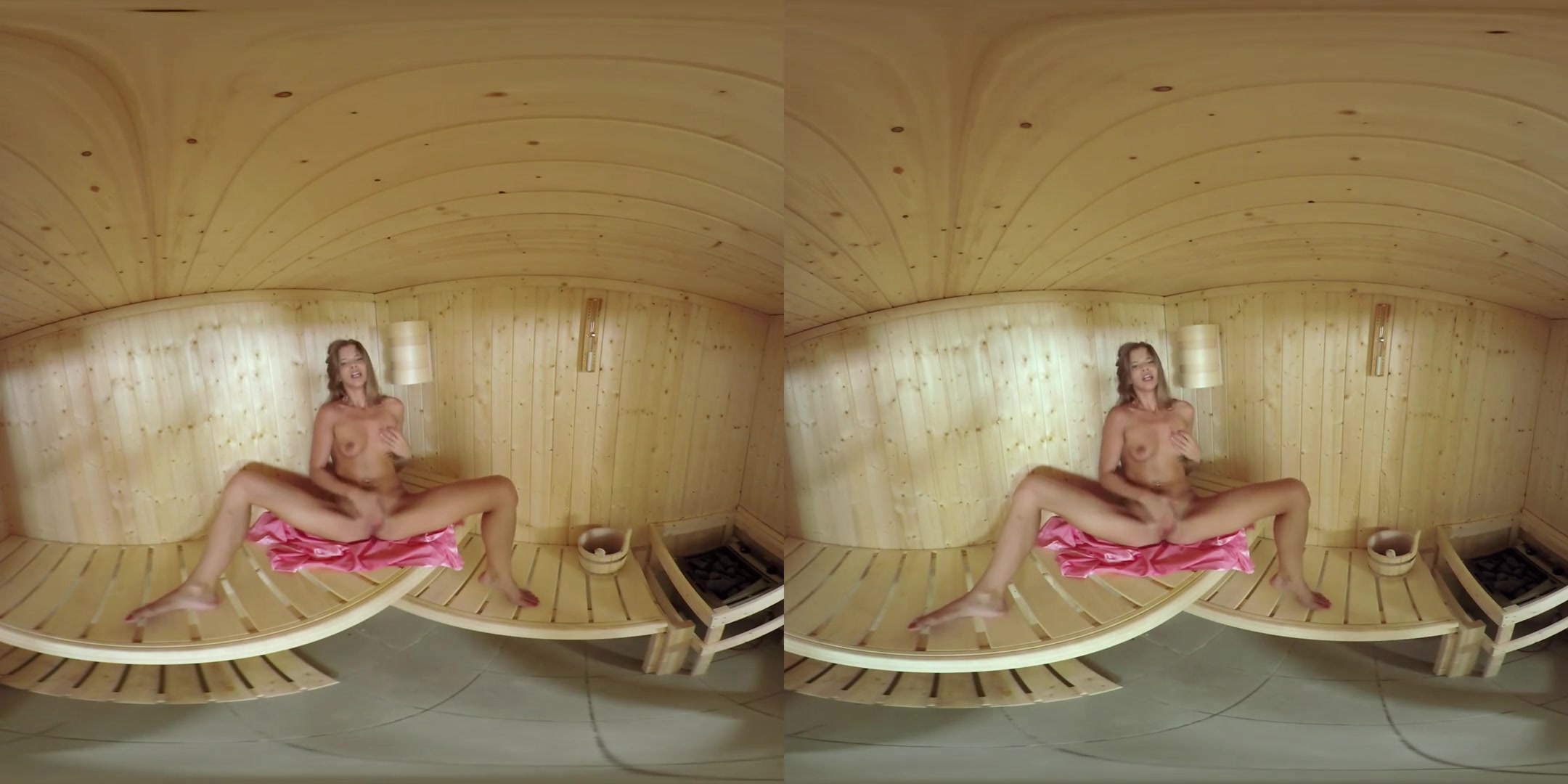 Sara Kay in Sarah Kay Works Up a Sweat in the Sauna - TmwVRNet