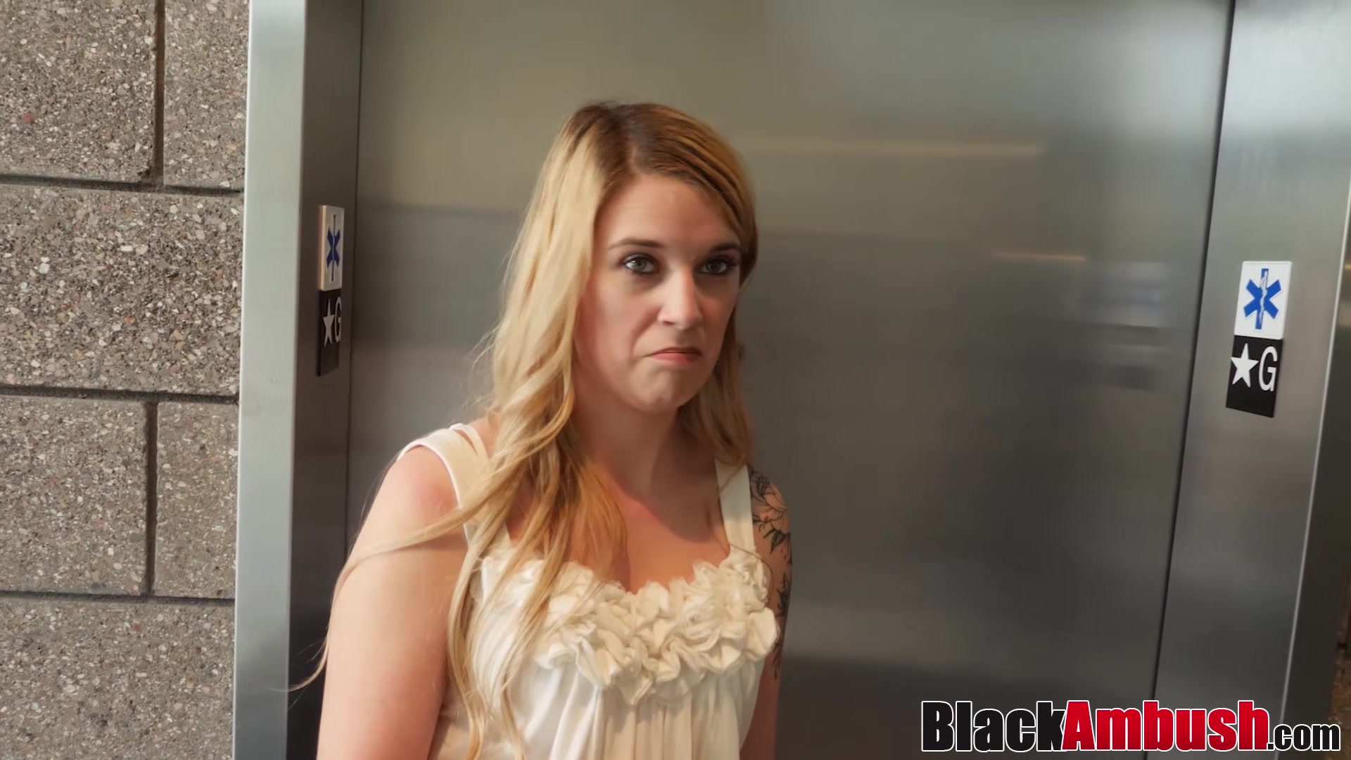 Inked blonde Holly fucks monster BBC cowgirl after blowjob