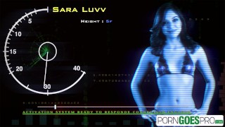 Porn Goes Pro - Teen Sara Luvv enjoys a big dick, big booty