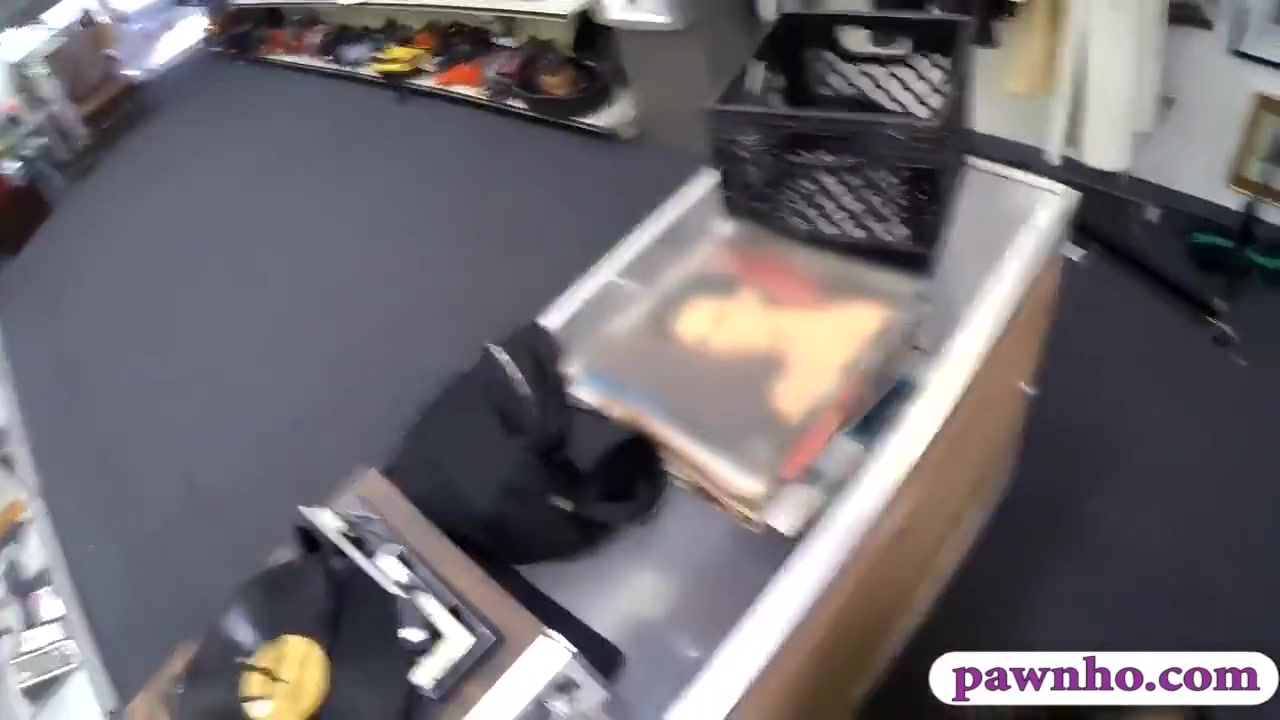 Busty Babe Pounded By Horny Pawn Keeper In The Backroom