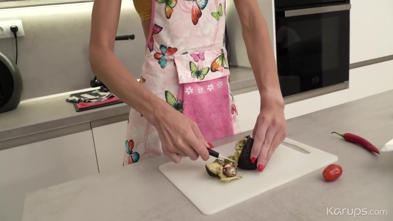 Skinny Mature Blonde Serves Up Her Tight Ass To Get Fucked On The Kitchen Counter With Hot Milf