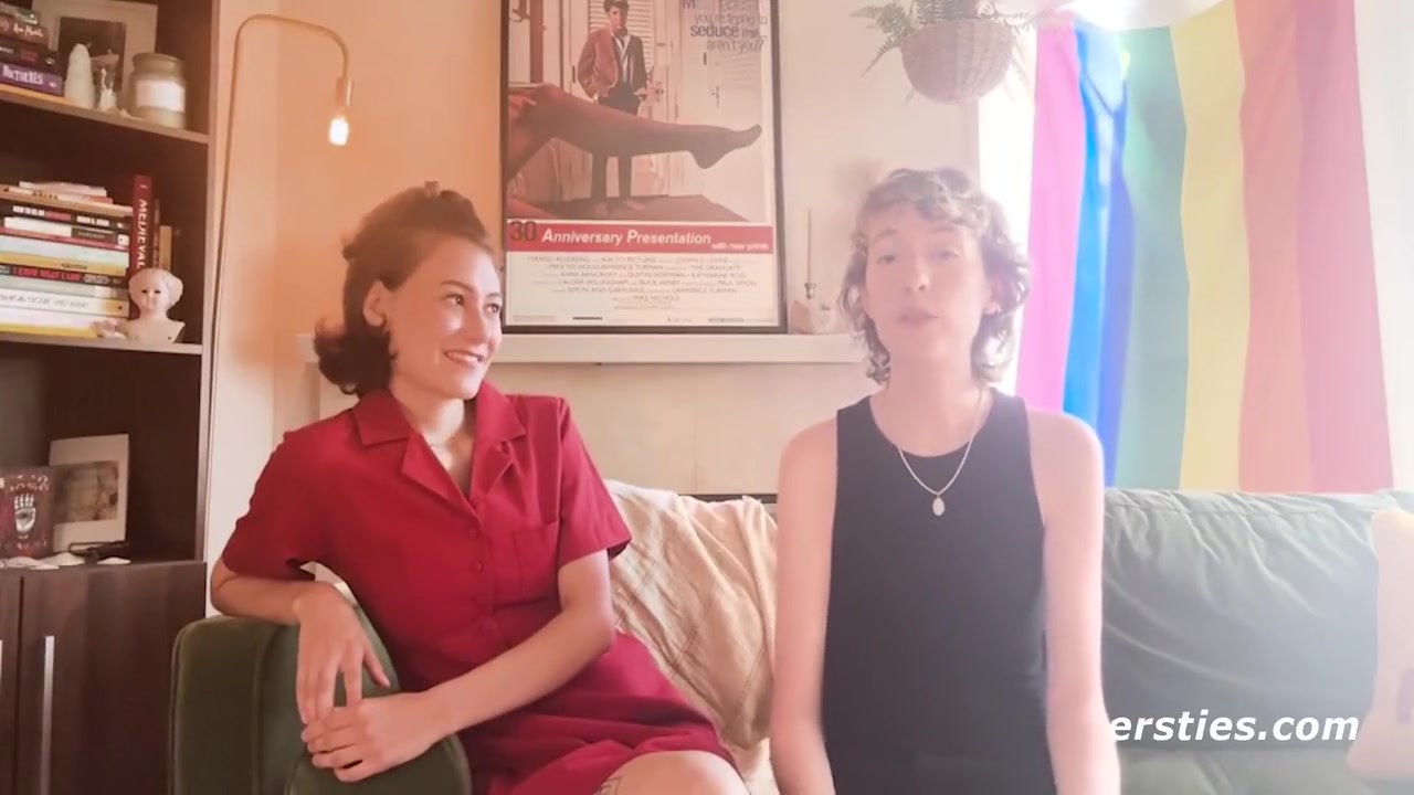 Sexy Lesbian Couple Get Intimate With Each Others Outside