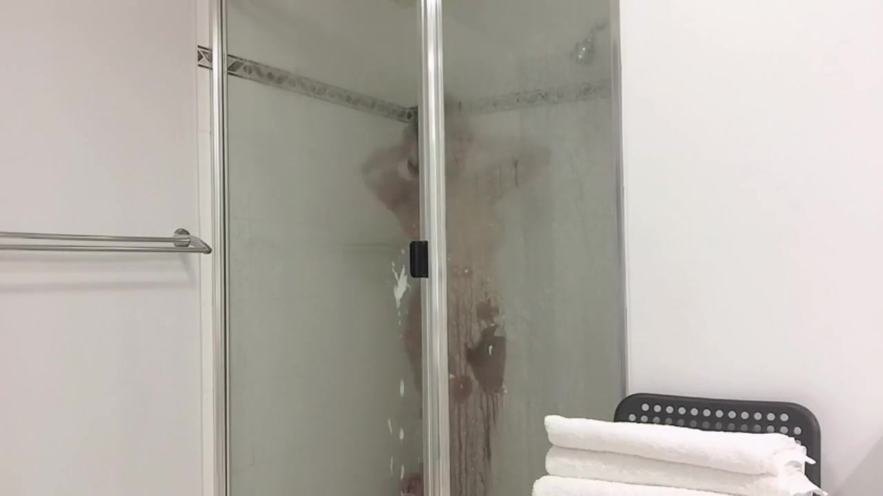 Asian Trans Anairb Jerking Off In The Shower
