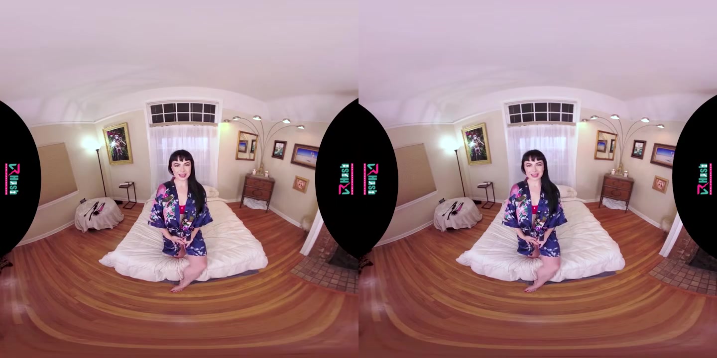 VRHUSH Siouxsie Q masturbating with a dildo in POV VR