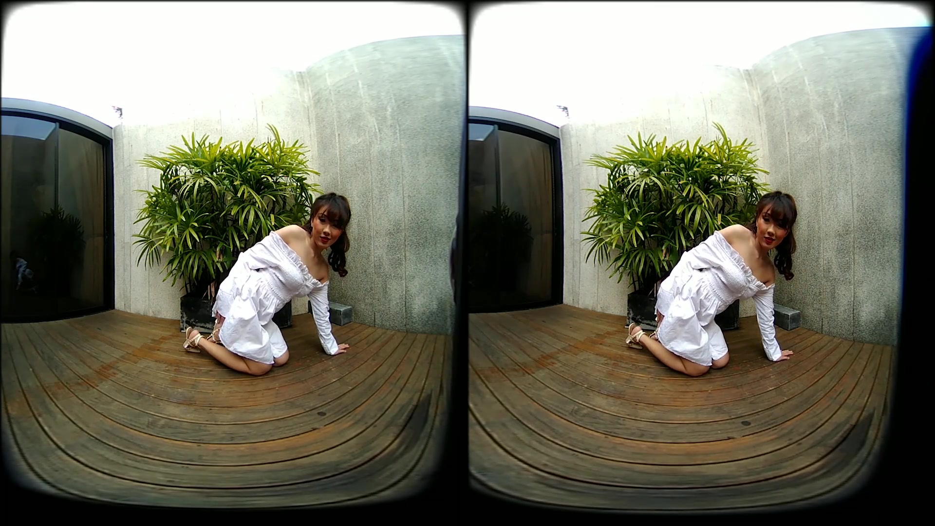 Young Asian Girl Outdoor Posing And Modeling In Two Scenes - VRpussyVision