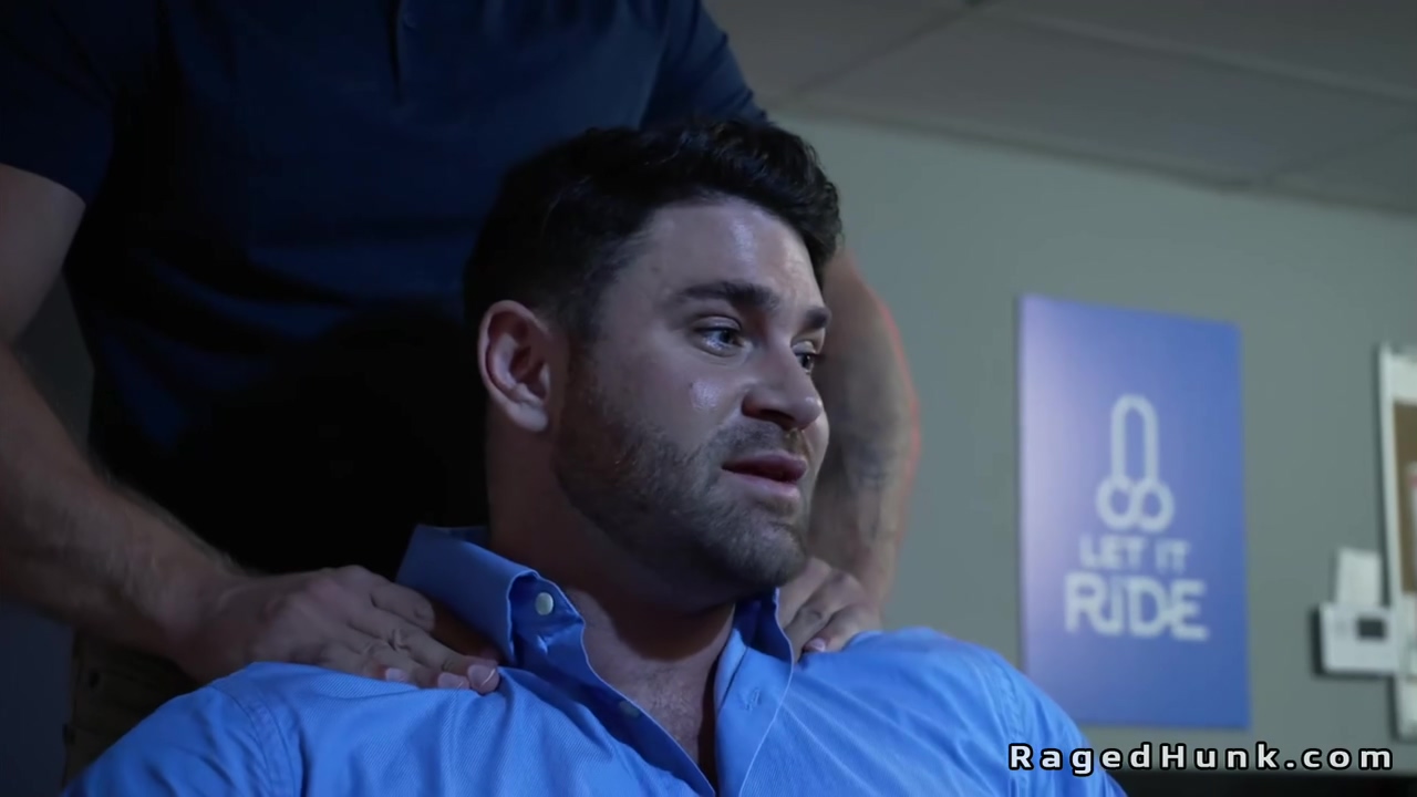 Muscle Colleagues Anal Fuck On A Desk After A Tough Day At Work