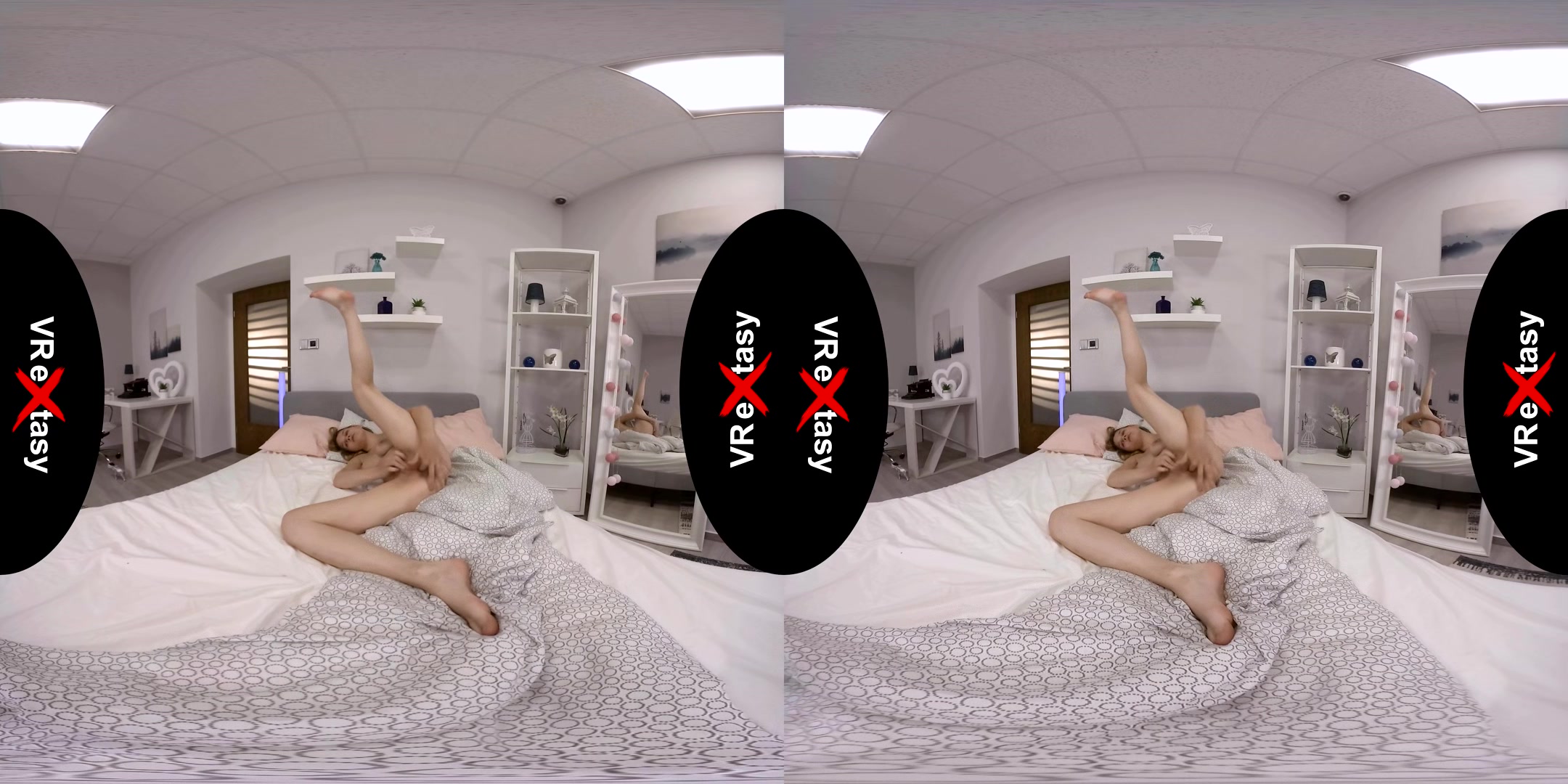 First Time; Amateur Blonde Solo On The Bed Striptease Masturbation And Pussy Spreading Closeup