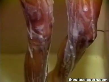 Babe washed and involved in fuck
