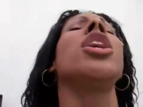 Seductive dark lady-man booty plowed Hard