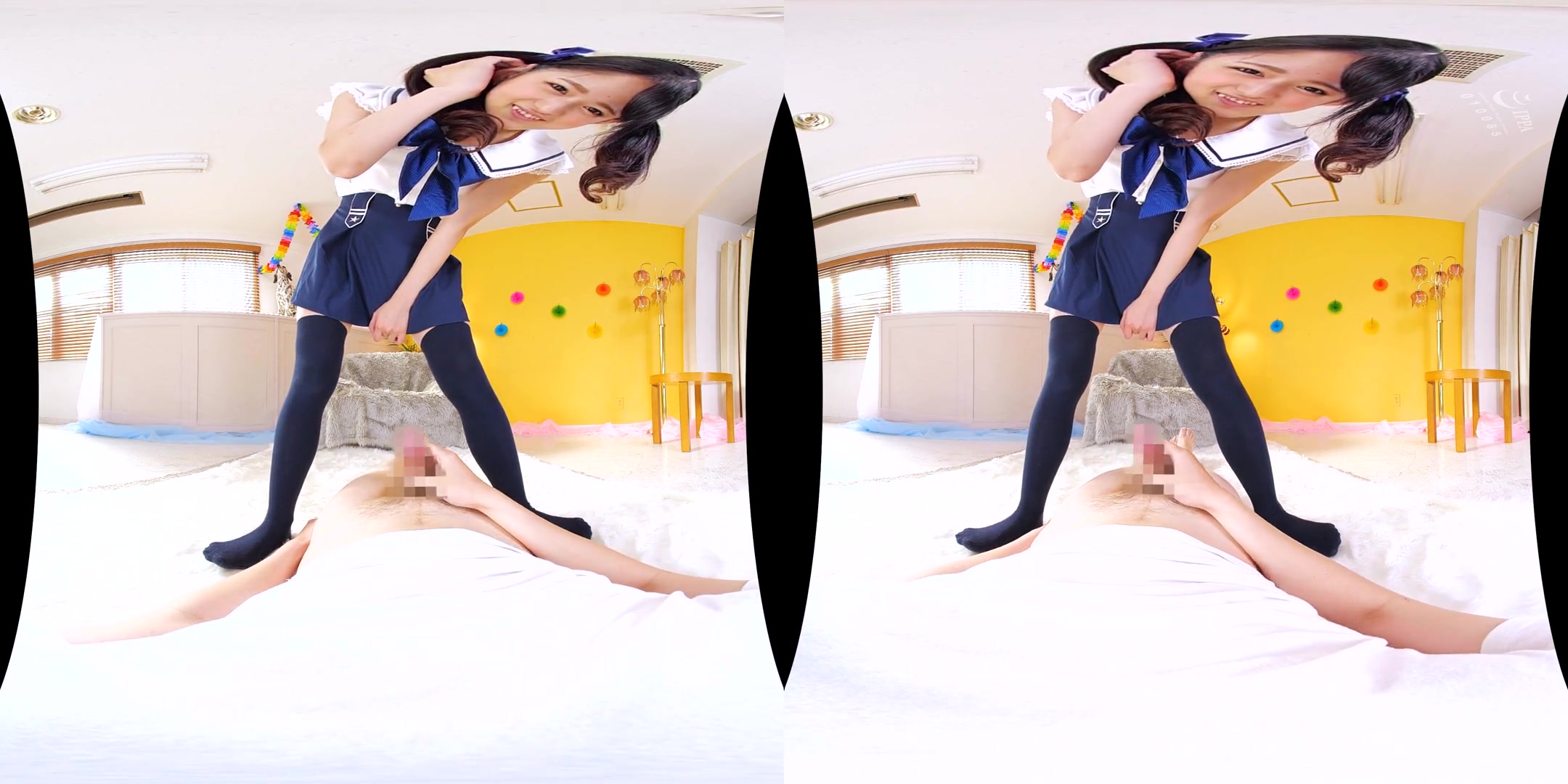 Fake twin-Tail Knee-High Panty Creampie Fuck 3 - Asian Creampie