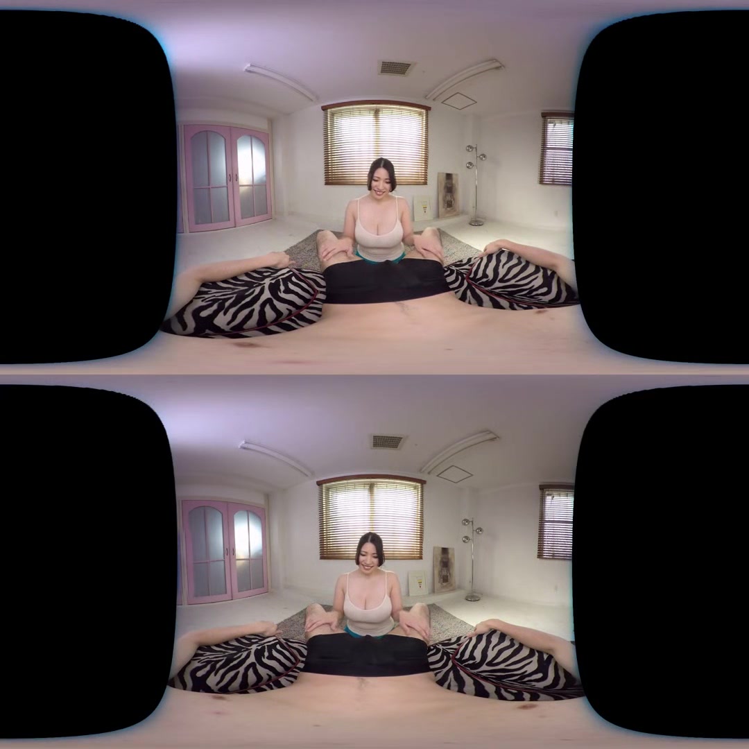Gazing at the Virtual Blowjob; Titfuck and Blowjob with Big Tits Japanese MILF