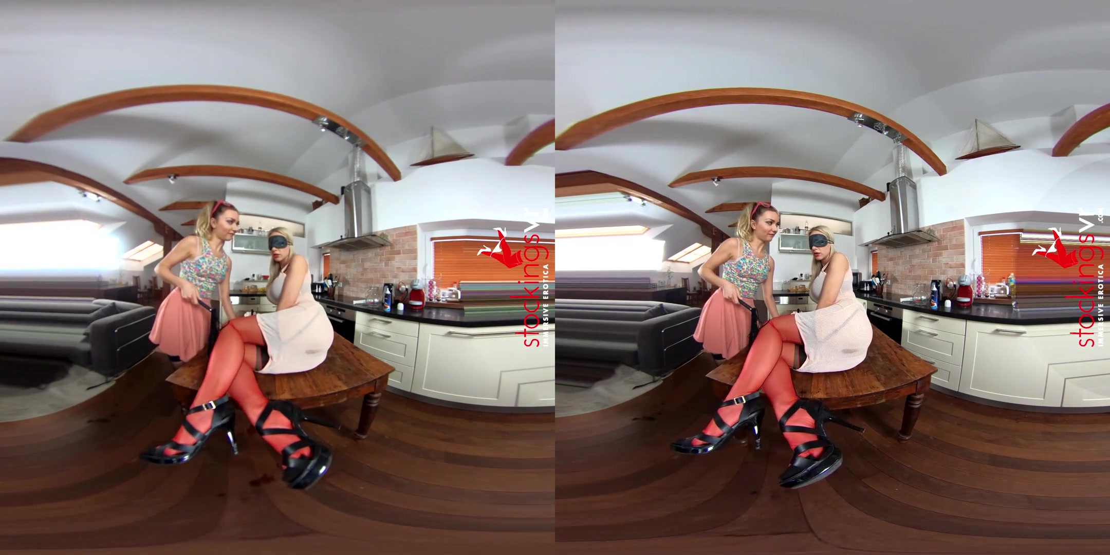 Natalie Cherie & Victoria Puppy in Bitch With A Whip - StockingsVR