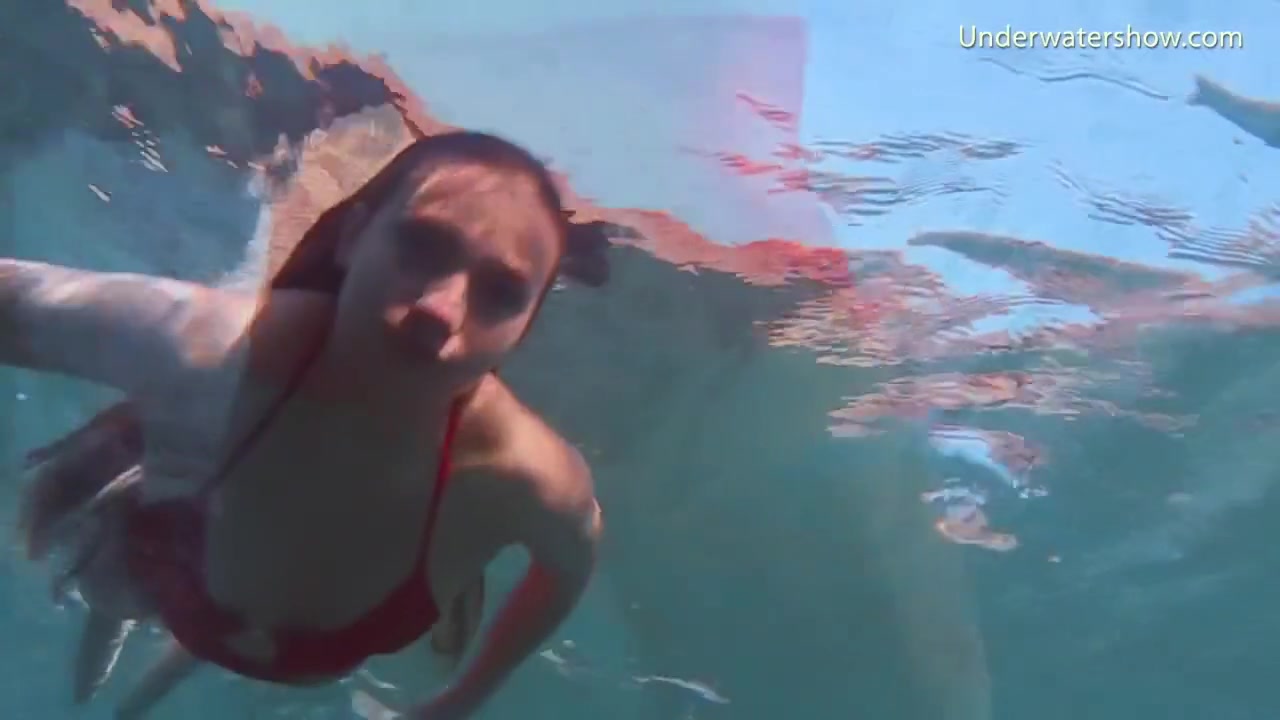 Lesbian Babes In The Pool And Redhead On Tenerife