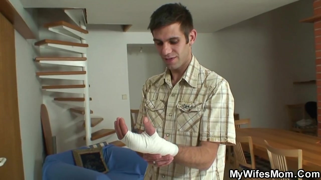 The Old Woman Jumps On The Penis Of A Young Handsome Man