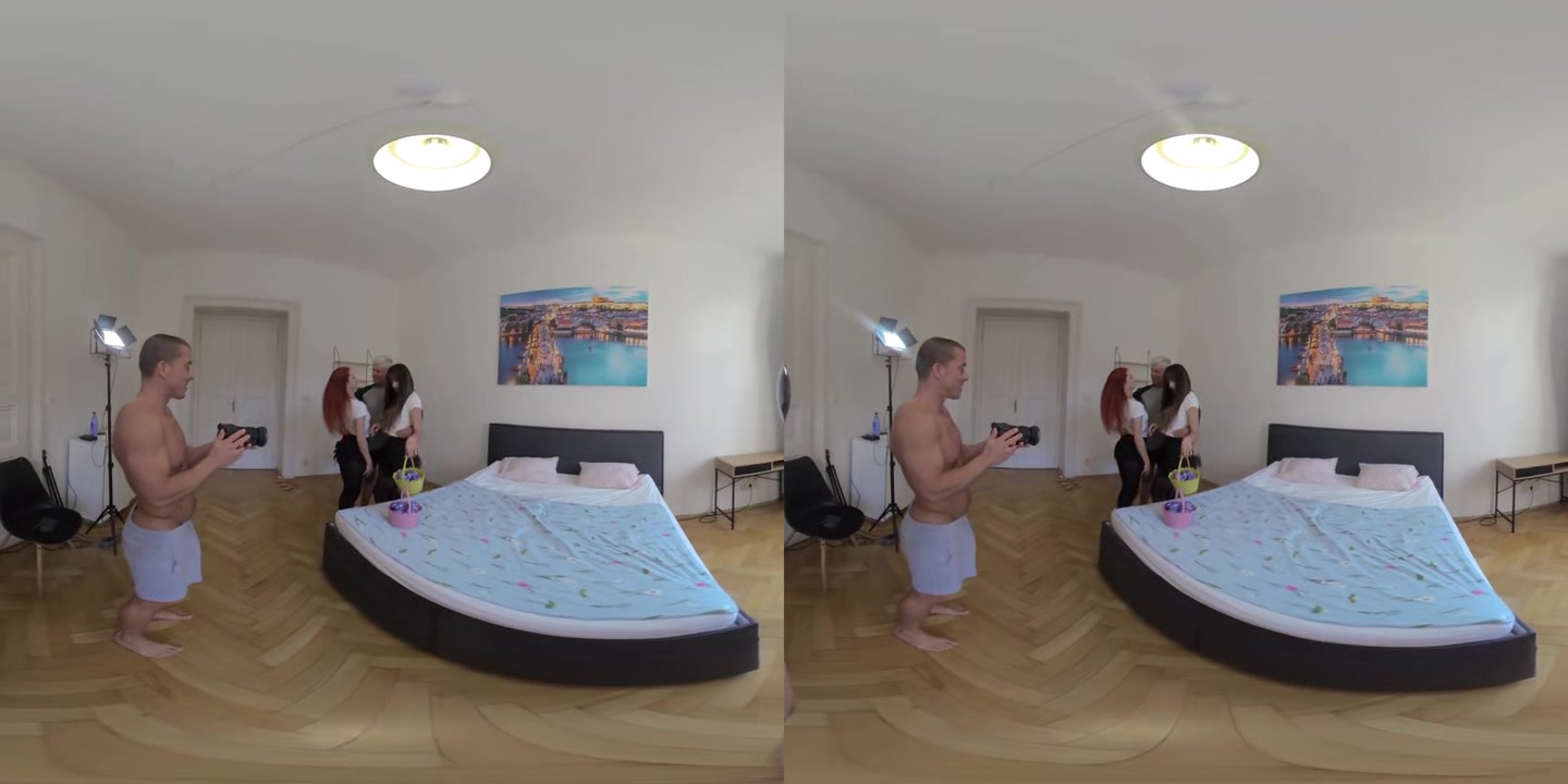 Easter Egg Hunt Turns Into Double Pussy Penetration Foursome - PornoDanVR