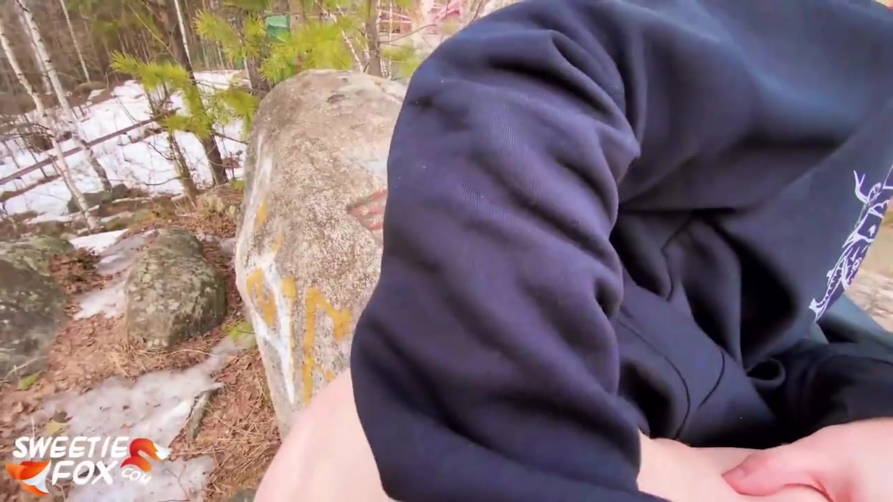 Blonde Blowjob Dick And Hard Pussy Fuck In The Forest