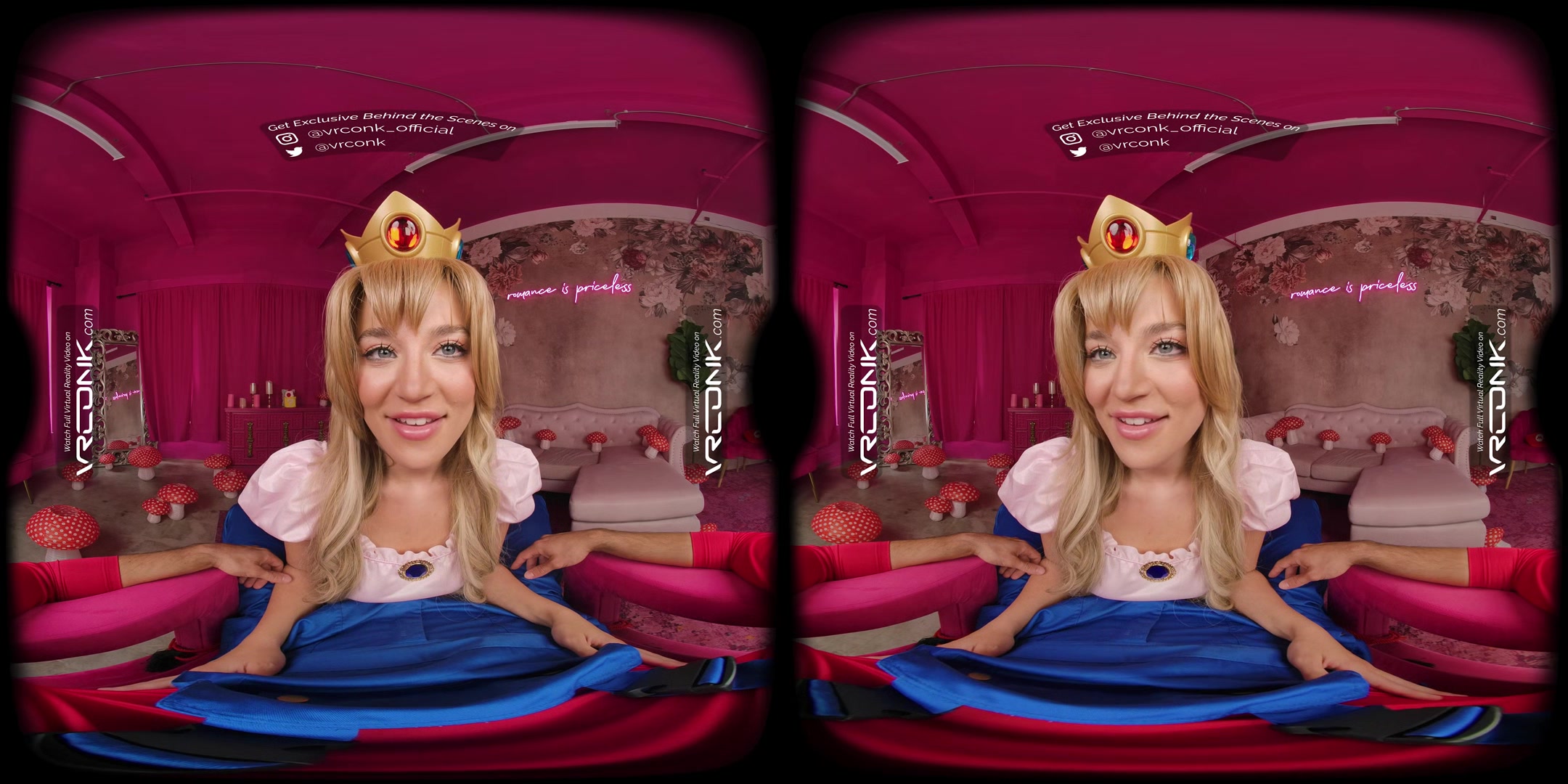 VR Conk Sexy Blake Blossom Gets Pounded Hard In Mario Princess Peach Cosplay VR Porn Parody