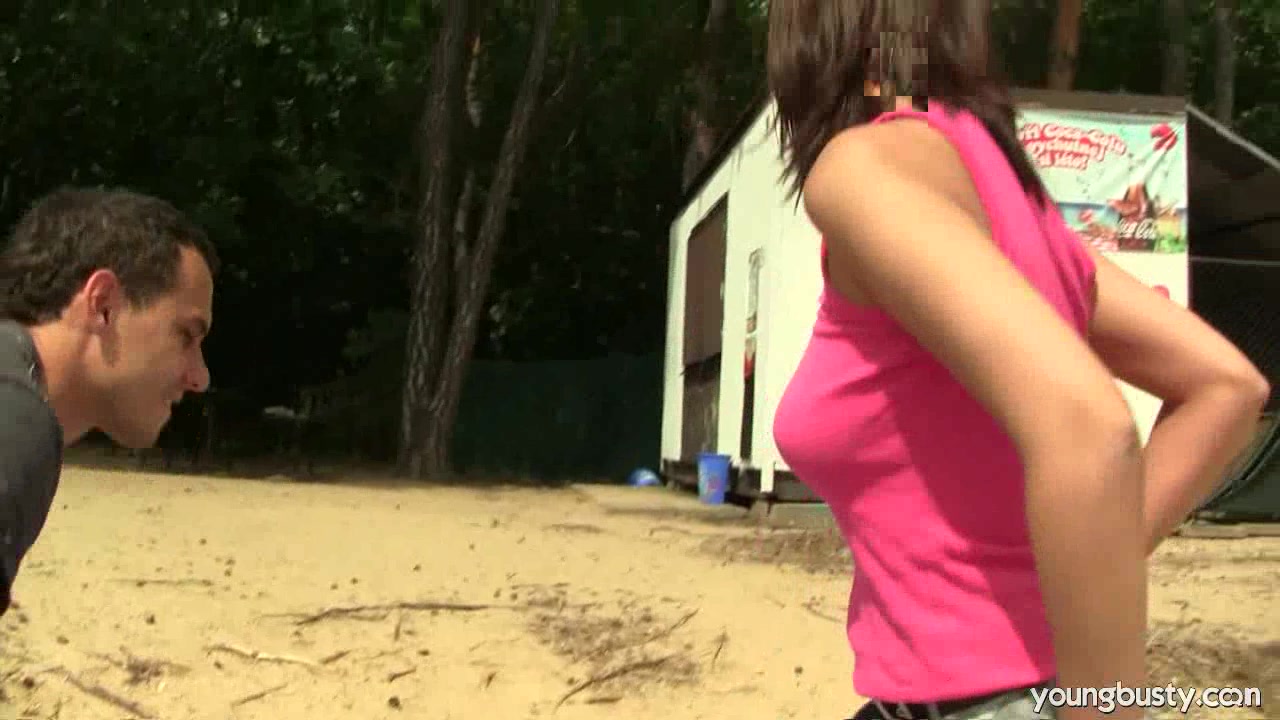 Busty brunette teen 18+ Rita gets fucked outdoors