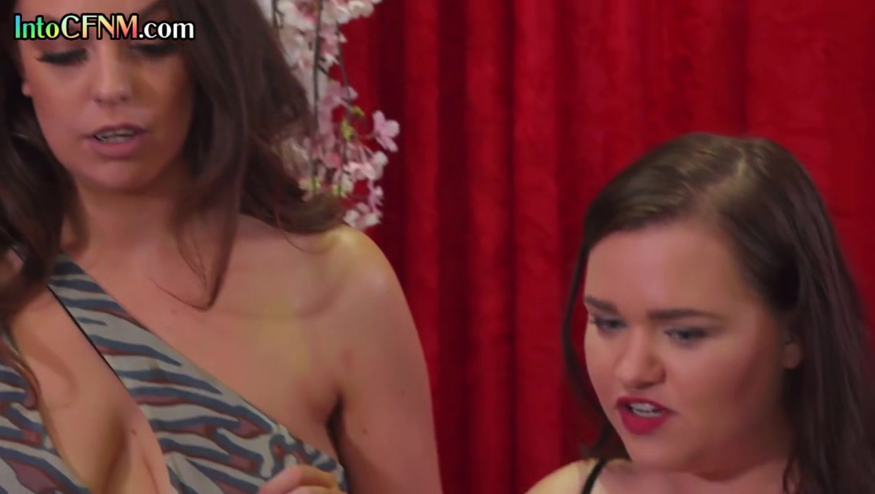 CFNM Brit ladies suck cock in group oral action at home