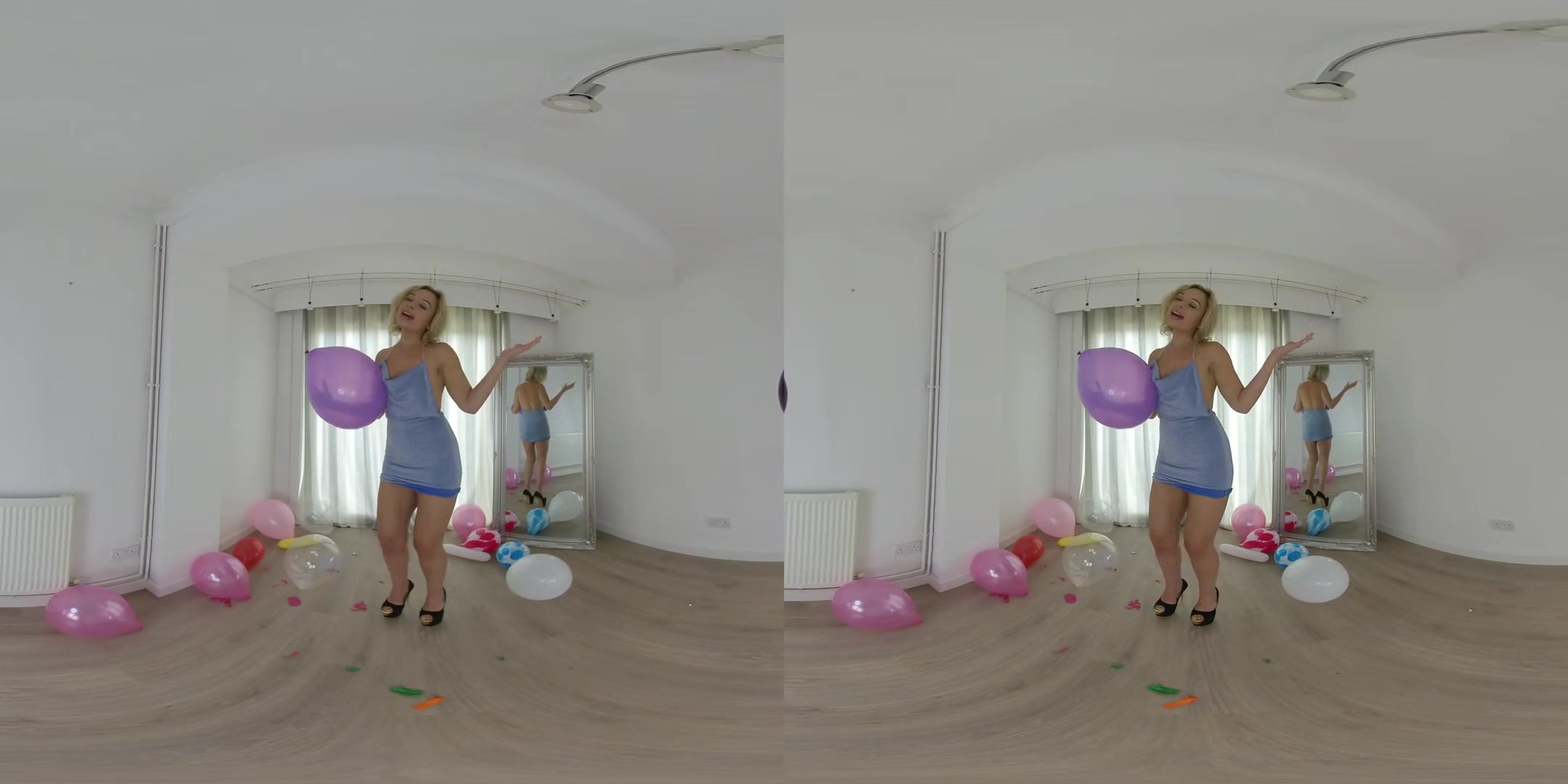 Balloon Popping with B2P - Hot Amateur Blonde Epiphany Jones