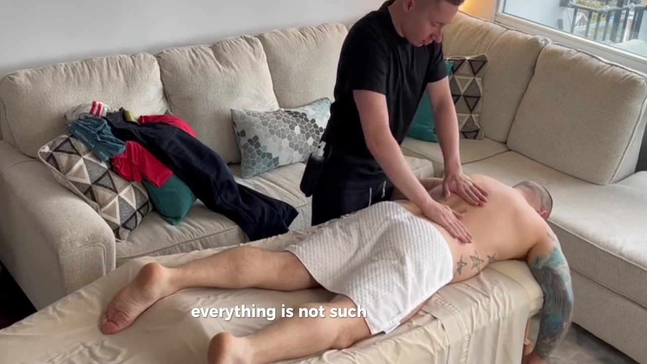 Horny Step dad Gets Hard During Massage