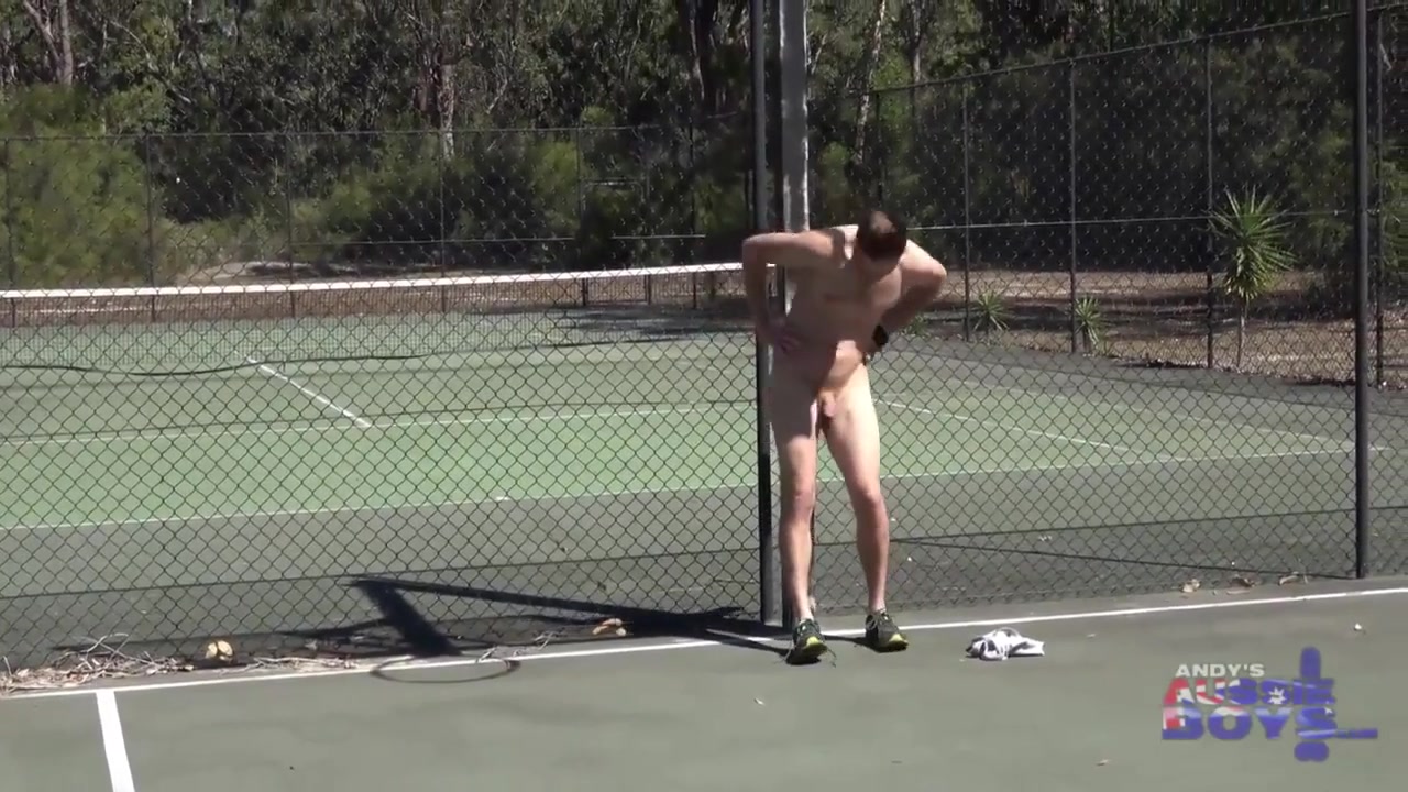 Australian Nick Bouncing On A Dick Outdoors
